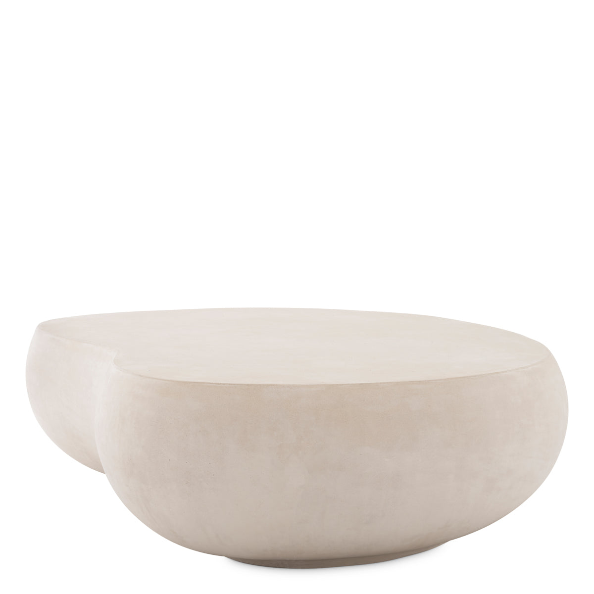 Cream Bean Shaped Outdoor Coffee Table Prime