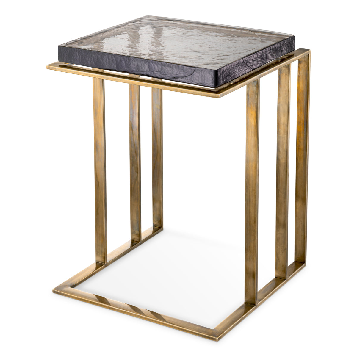 Brass Square Side Table Crescent | Eichholtzmh.com