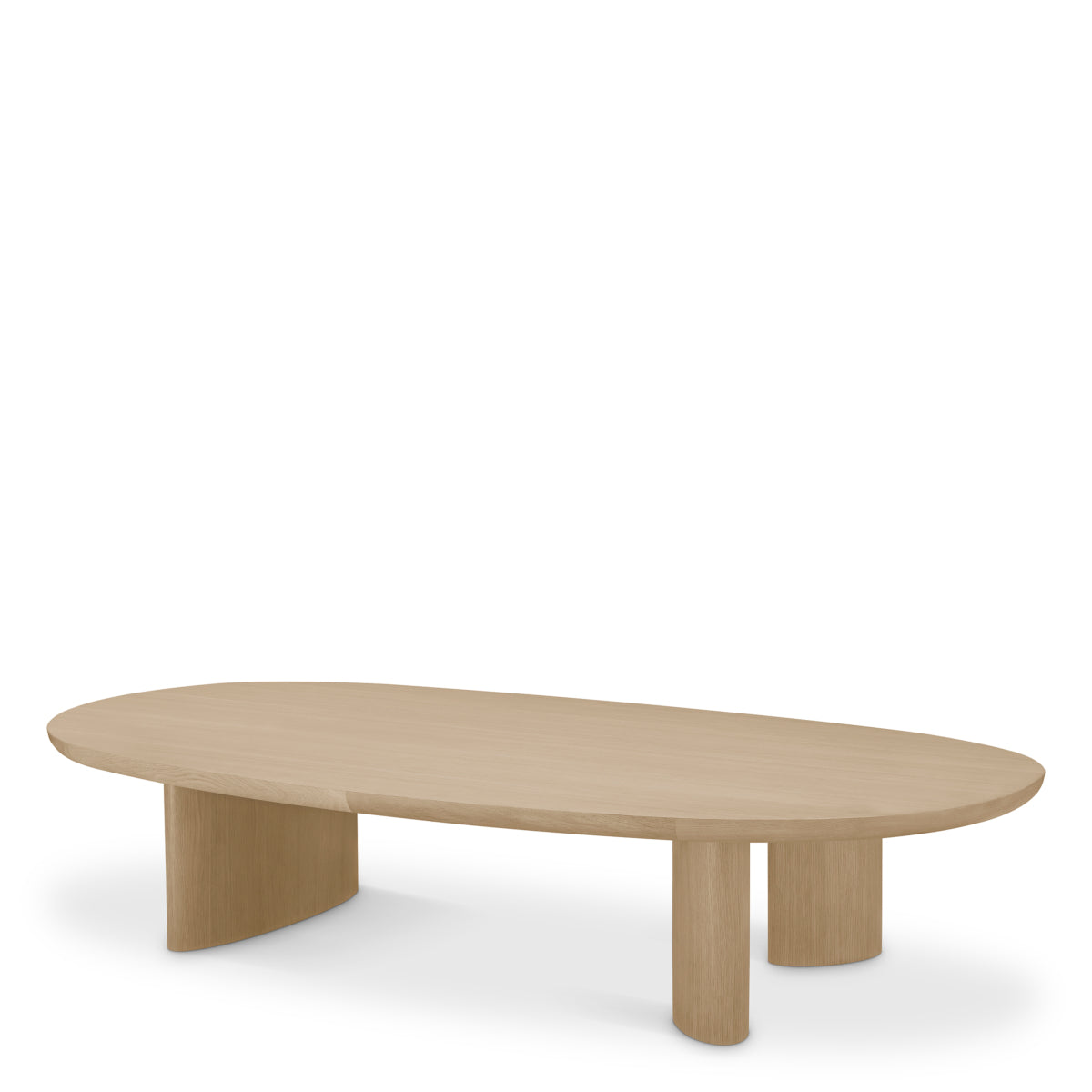 Natural Oak Oval Coffee Table Lindner