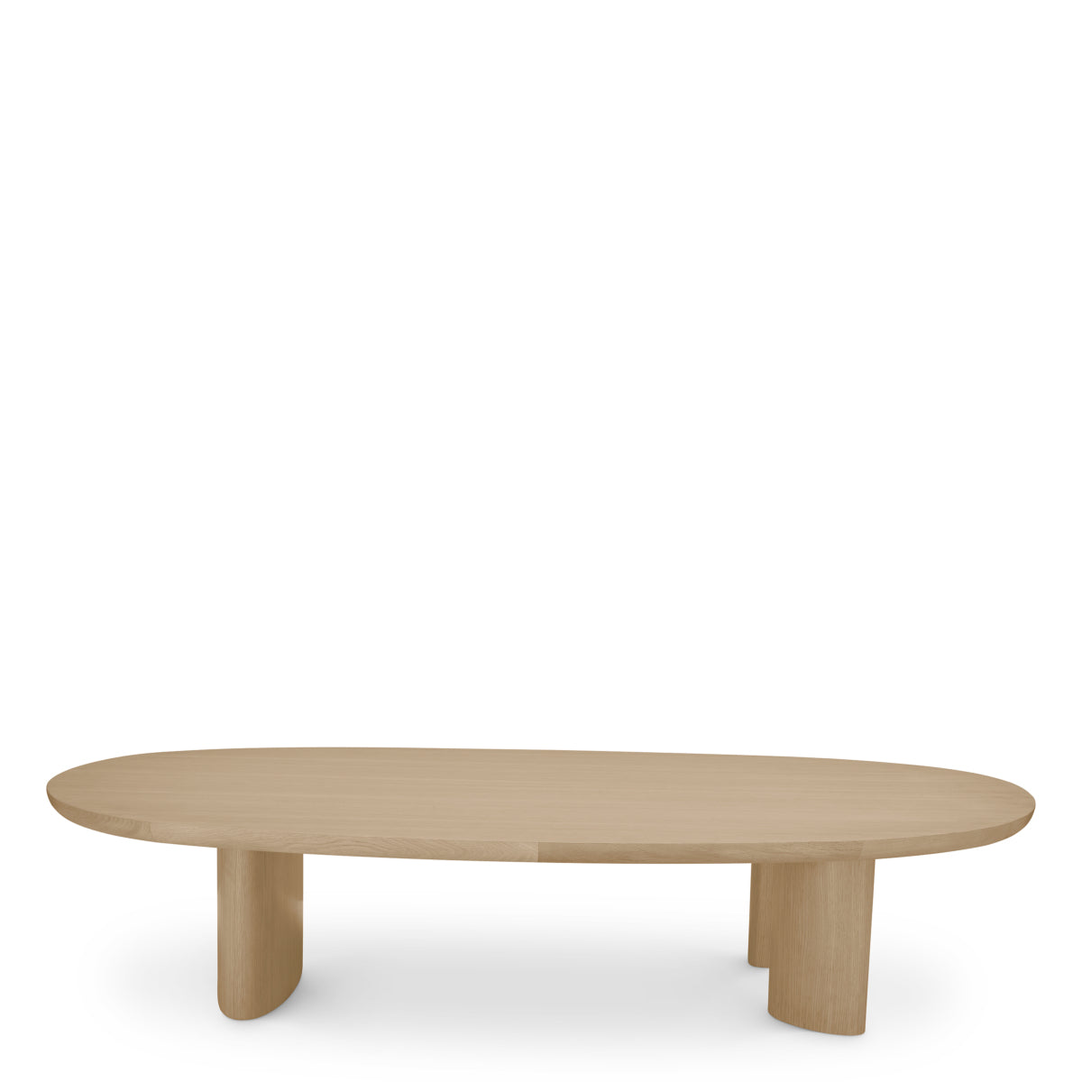 Natural Oak Oval Coffee Table Lindner