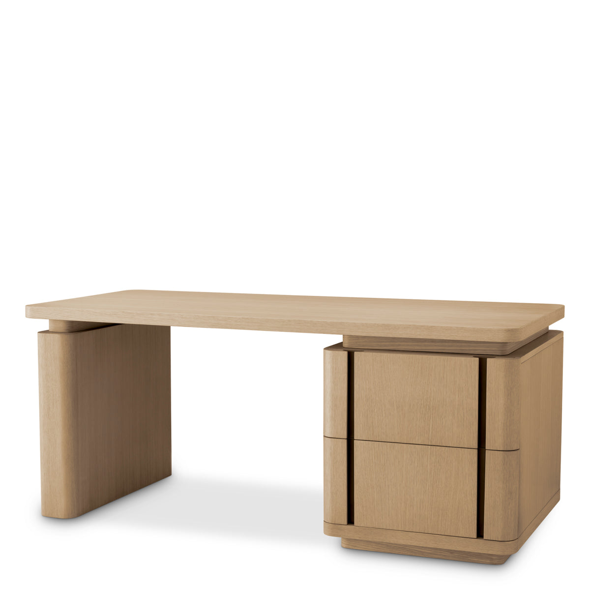 Natural Oak Contemporary Desk Modesto