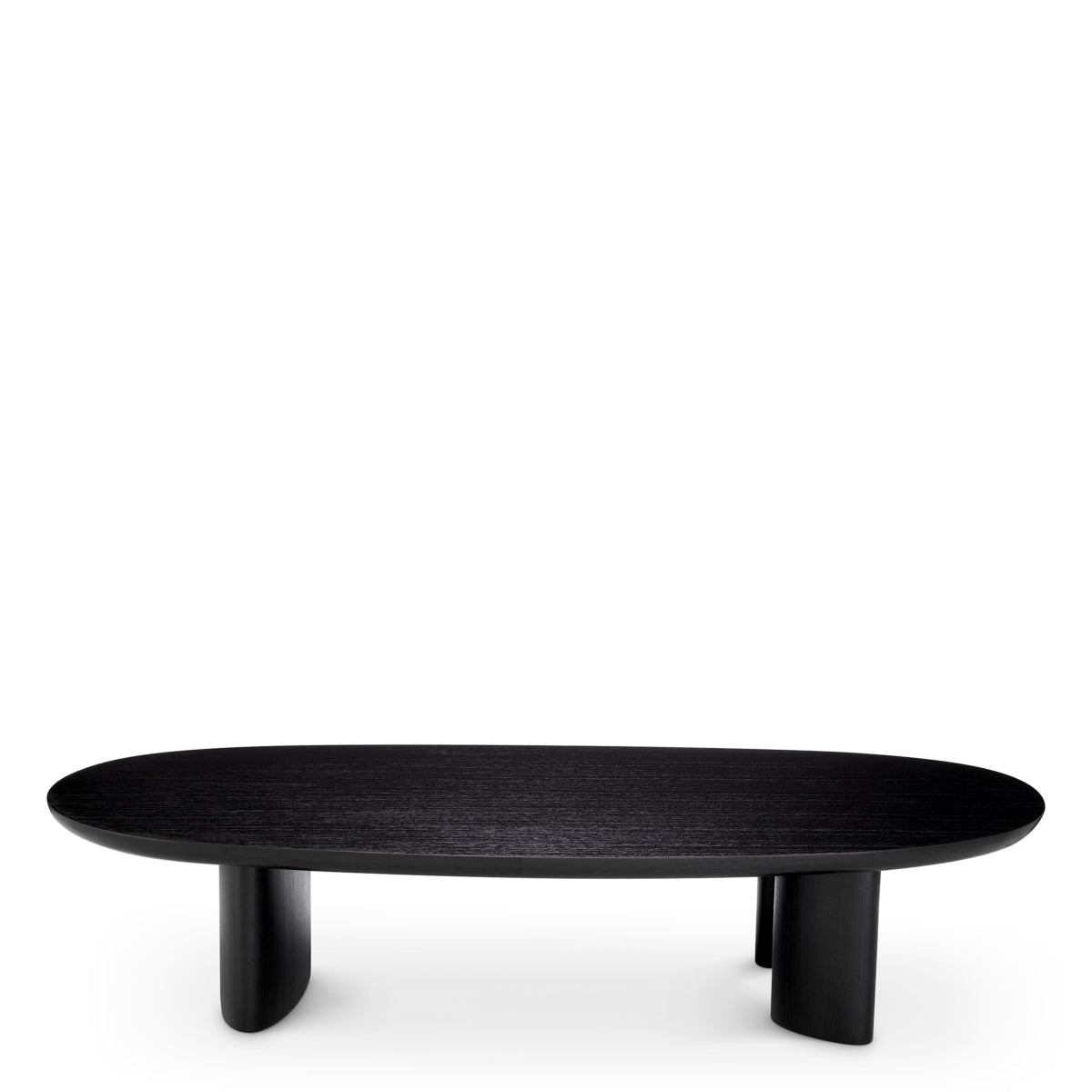Black Oak Oval Coffee Table Lindner
