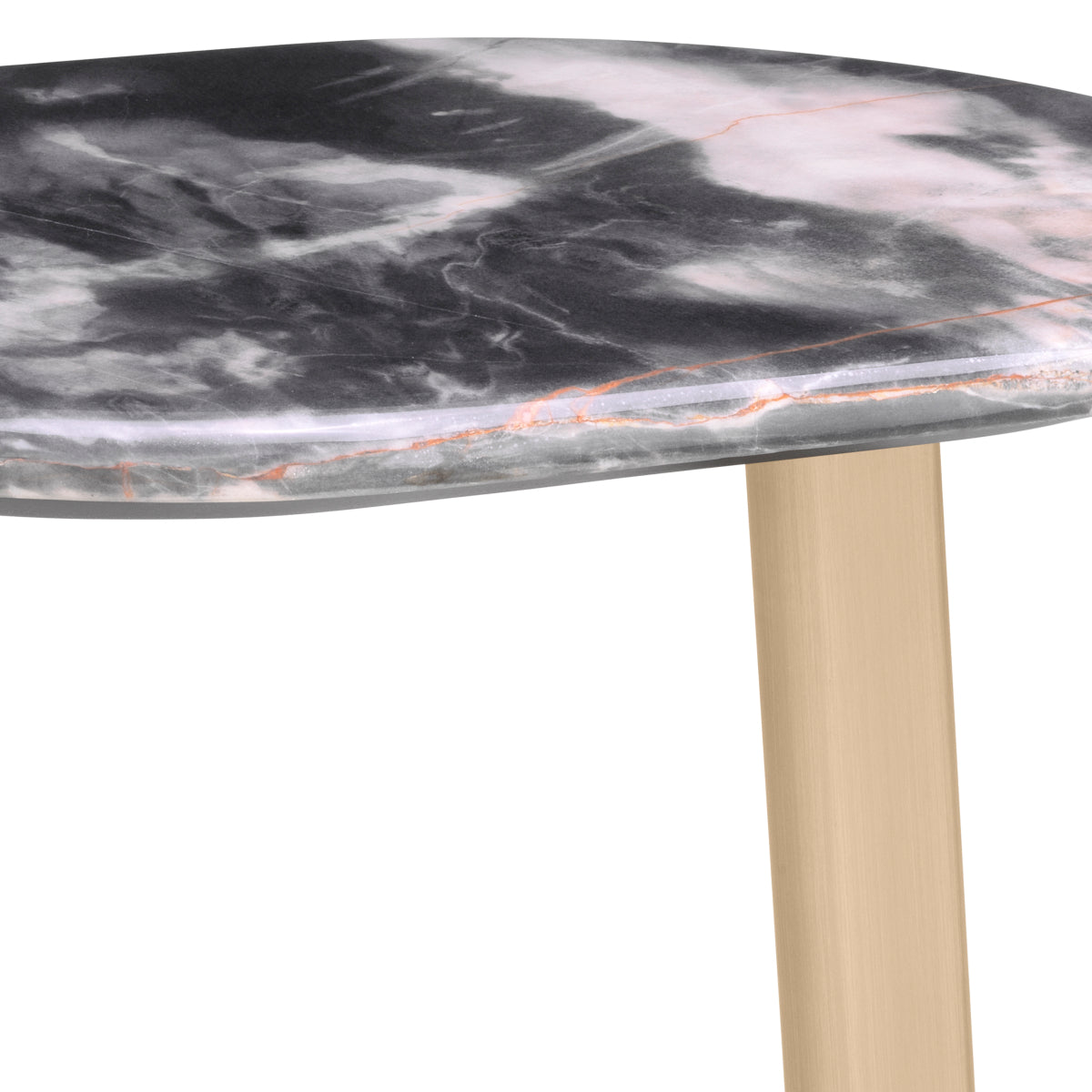 Oval Marble Side Table Oyo