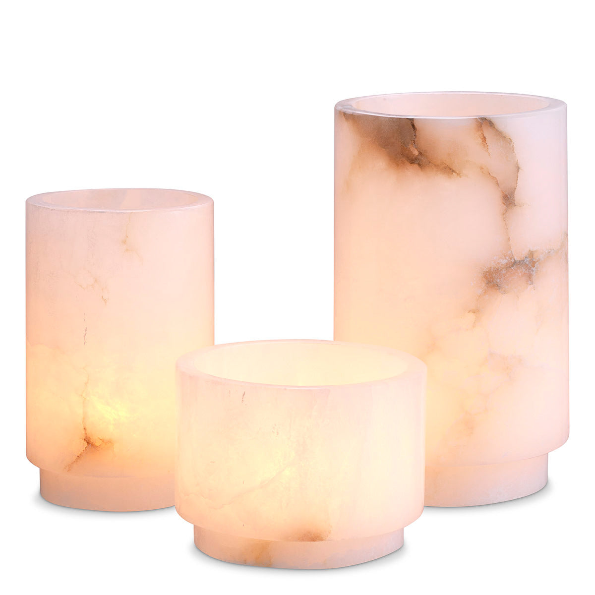 Alabaster Tealight Holders (3) Leonidas | Eichholtzmh.com