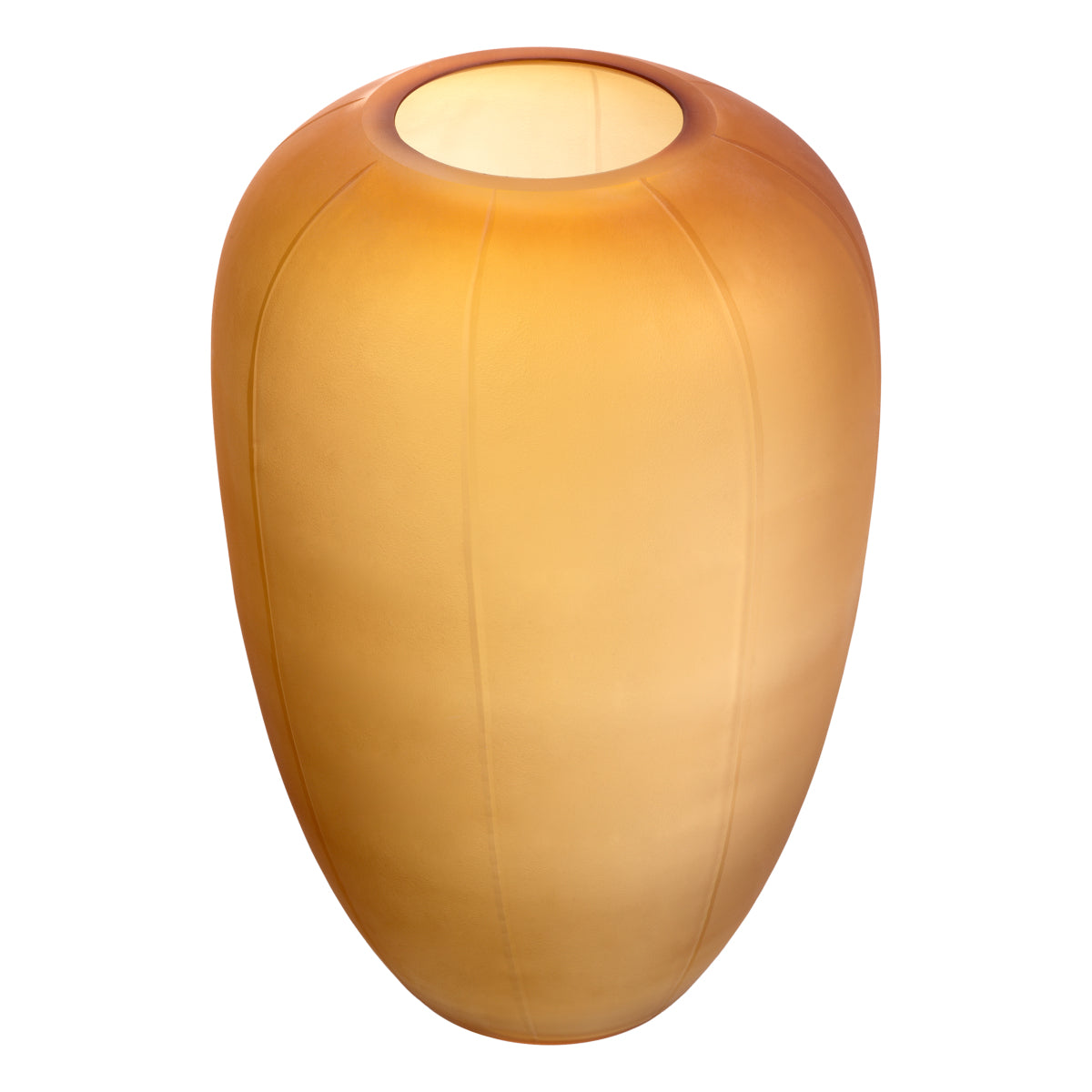 Amber Glass Vase M Zenna