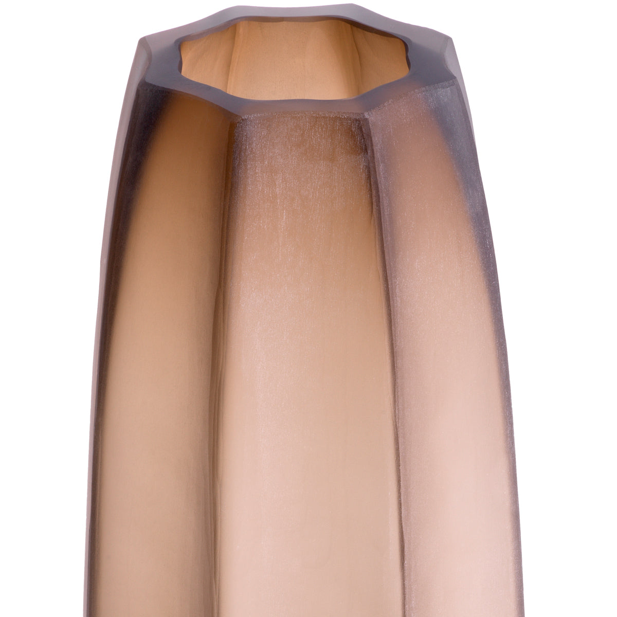 Brown Narrow Glass Vase L Tiara