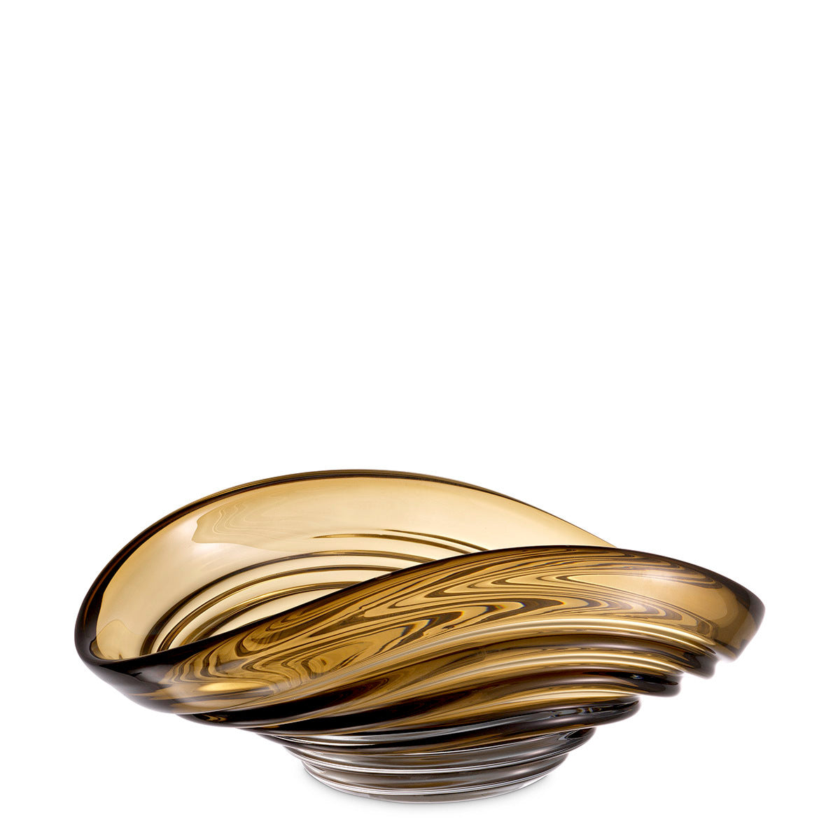 Brown Modern Glass Bowl S Pheadra
