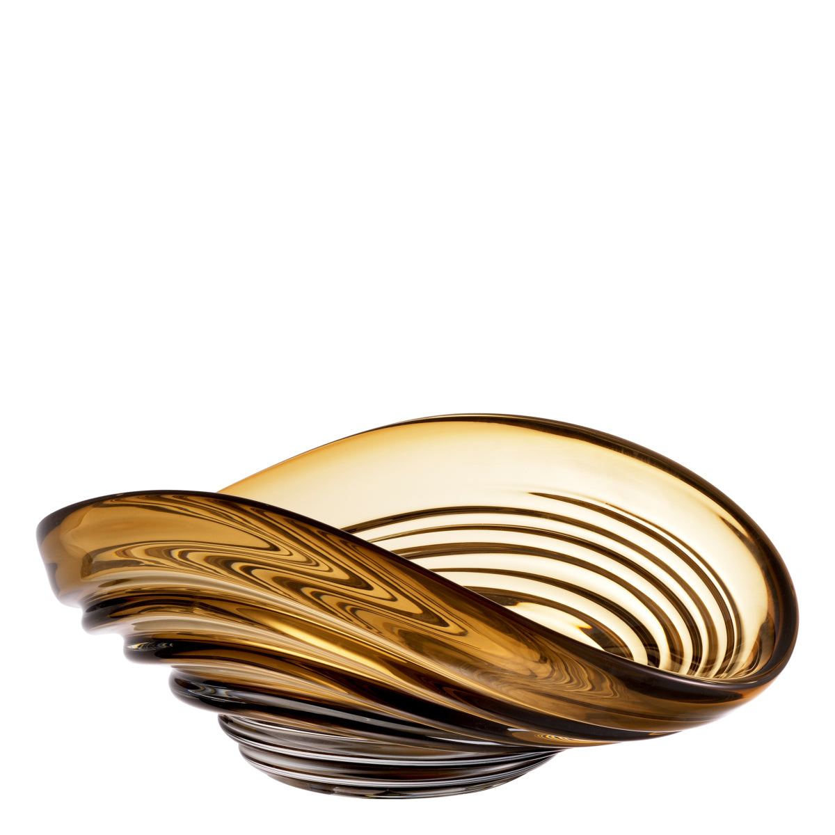 Brown Modern Glass Bowl S Pheadra