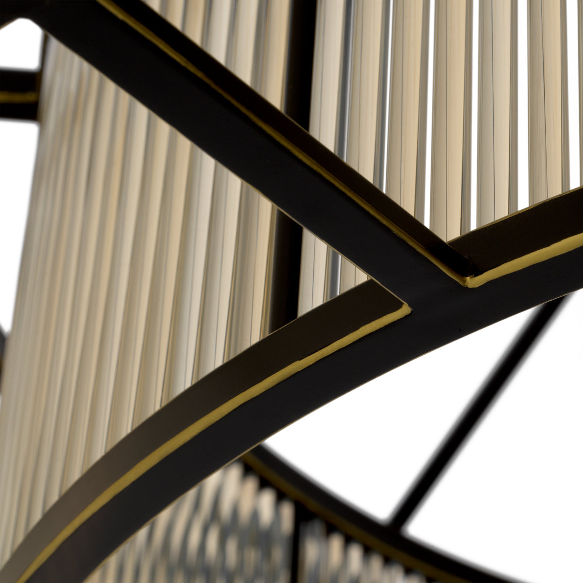 Glass Drum Ceiling Lamp XL Bernardi