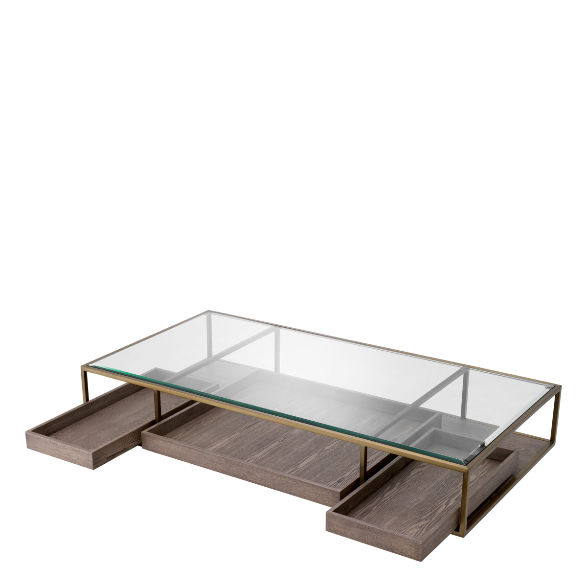 Brushed Brass Coffee Table Roxton