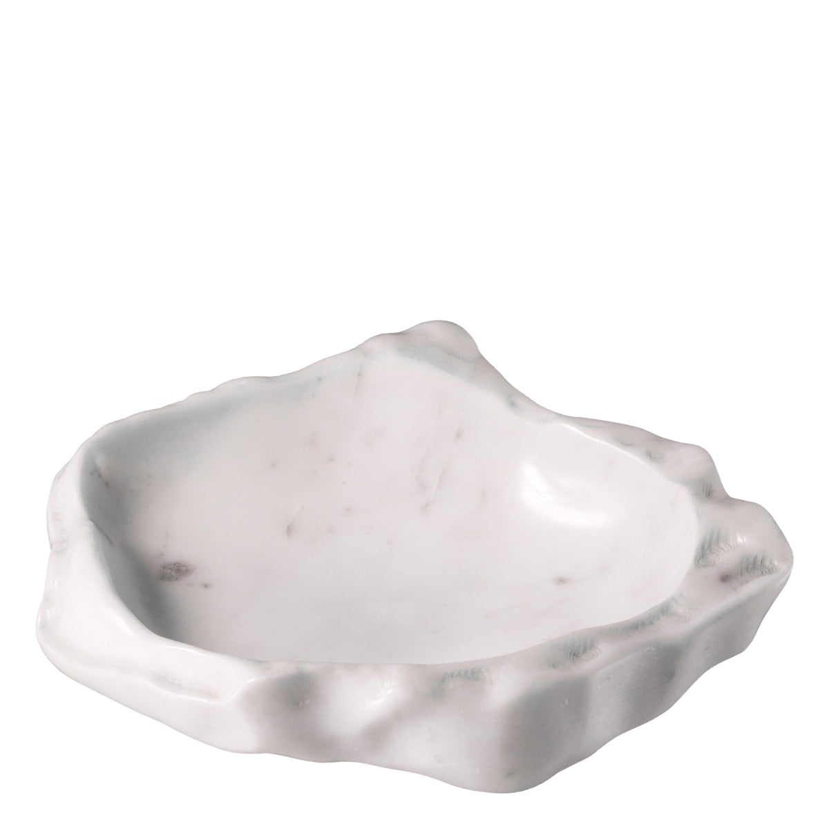 White Decorative Carved Bowl Callas