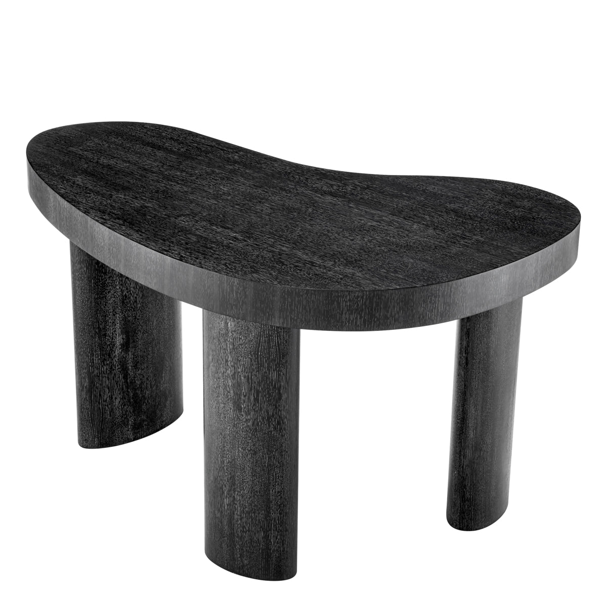 Black Free-Form Oak Desk Vence