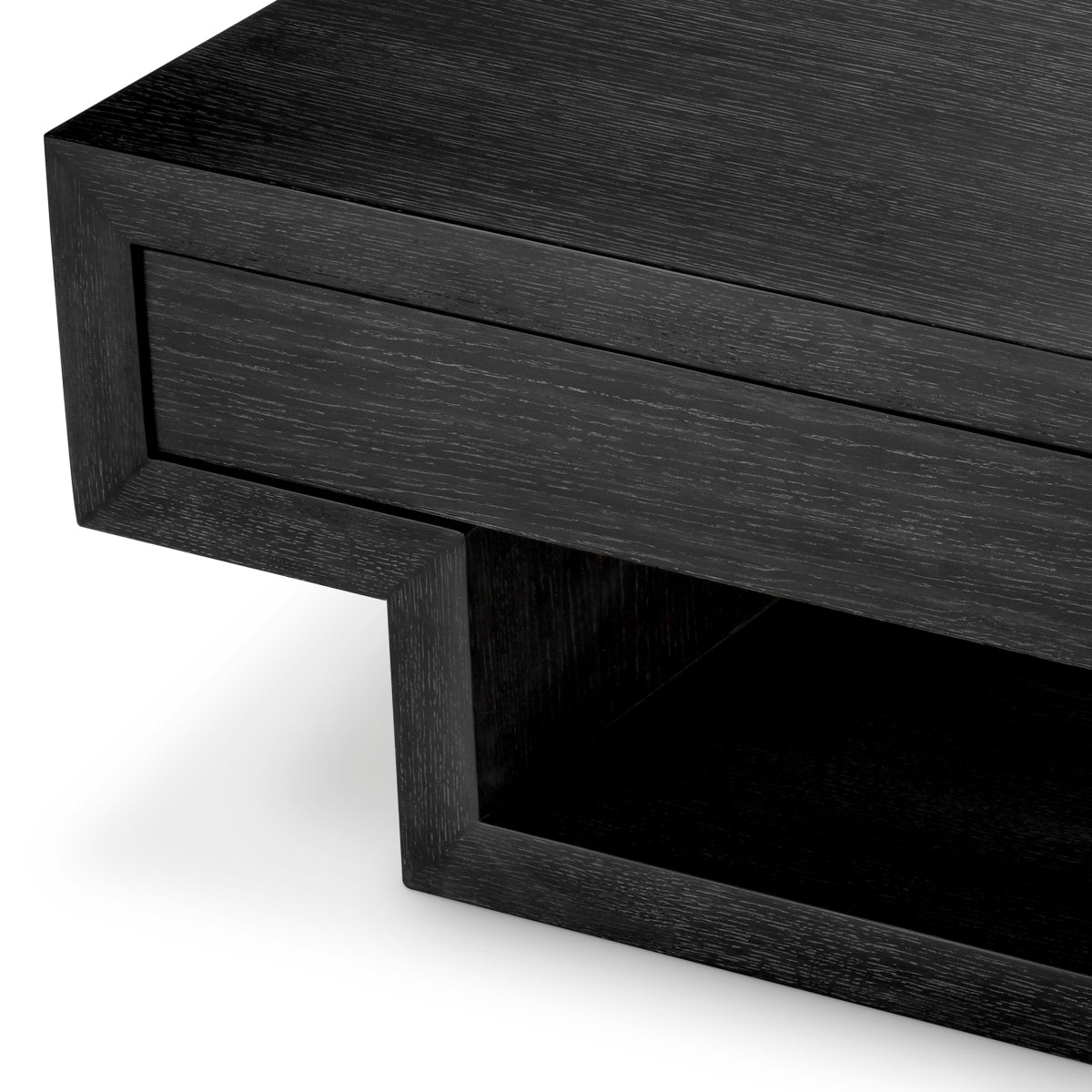 Gray Wooden 2-Drawer Coffee Table Rialto
