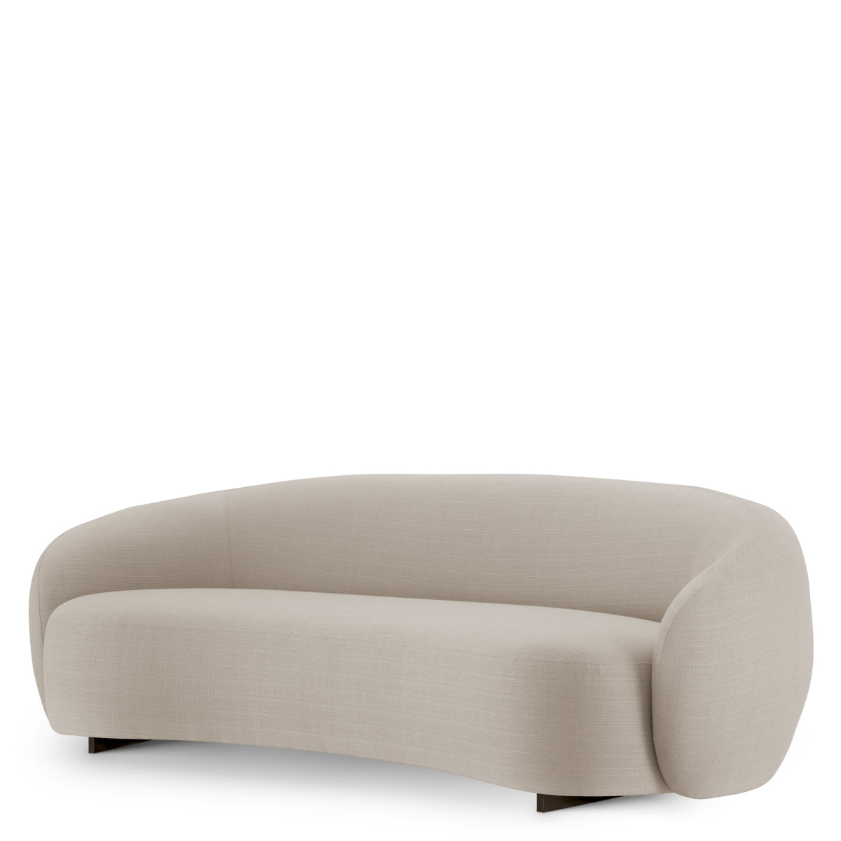 Sand Curved Outdoor Sofa Amore
