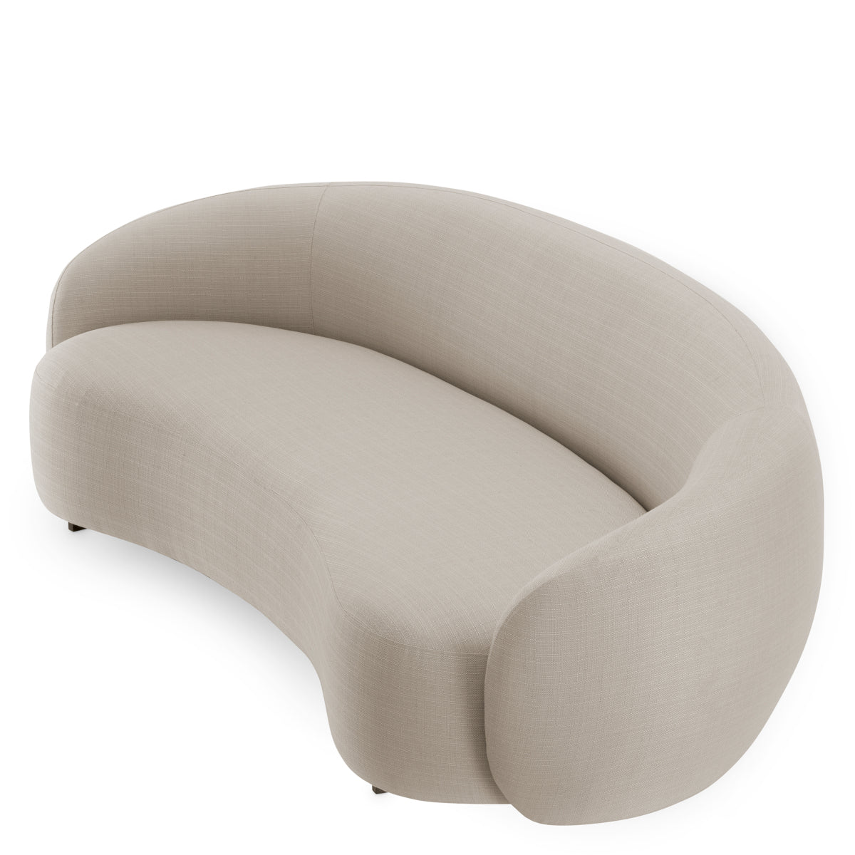 Sand Curved Outdoor Sofa Amore
