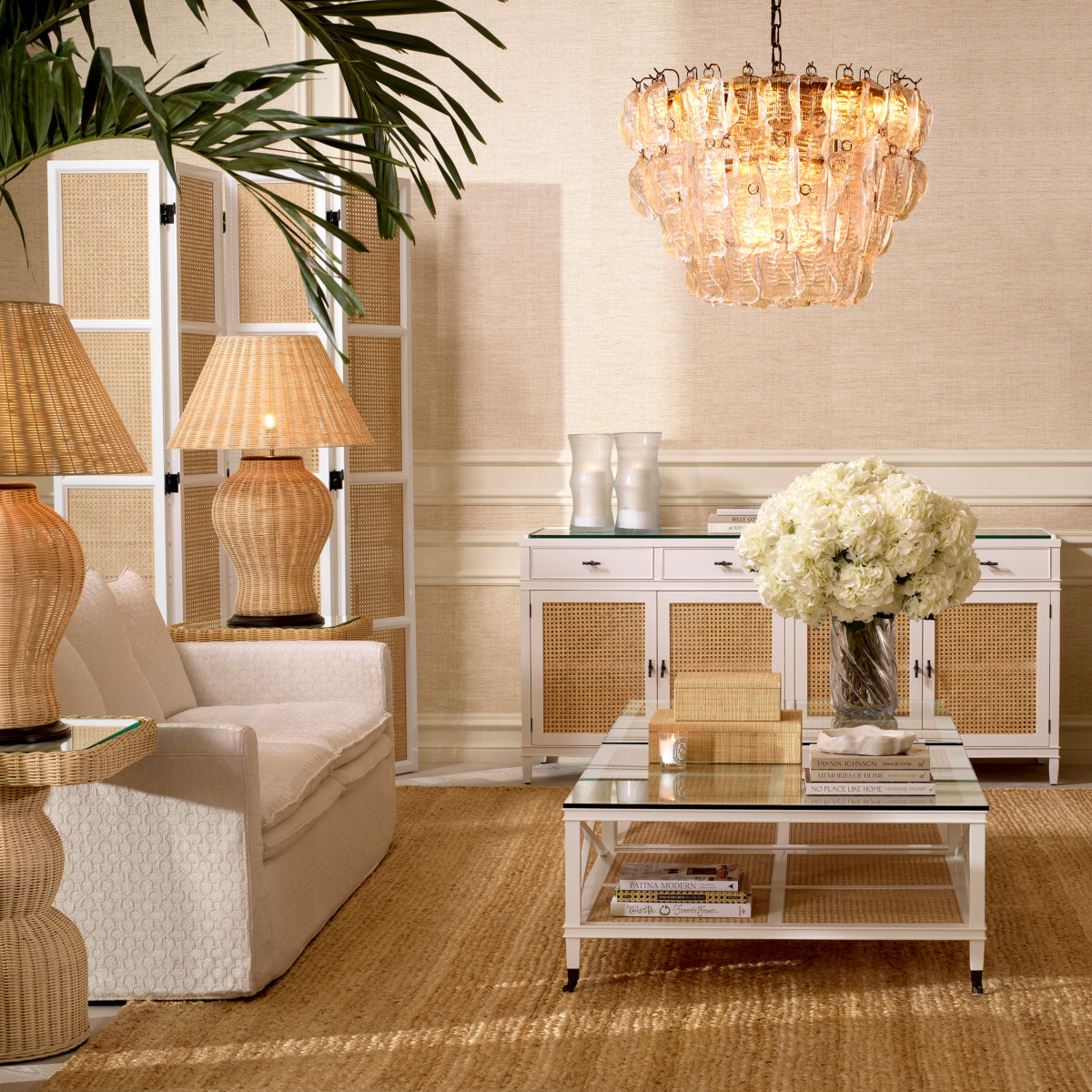 Clear Tiered Glass Chandelier Solange