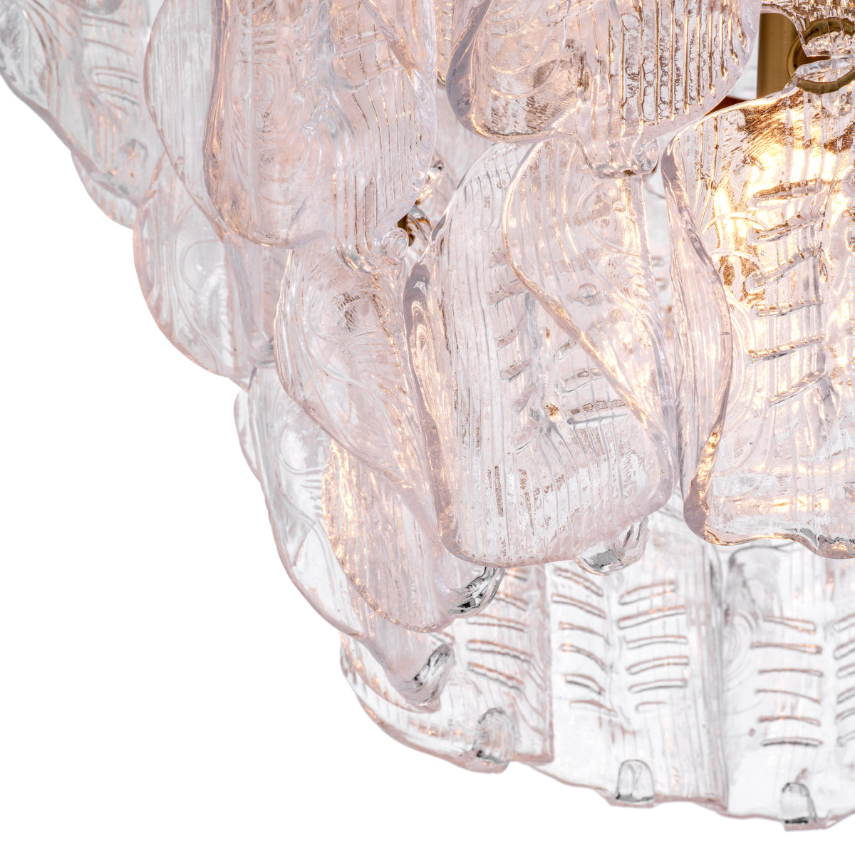 Clear Tiered Glass Chandelier Solange