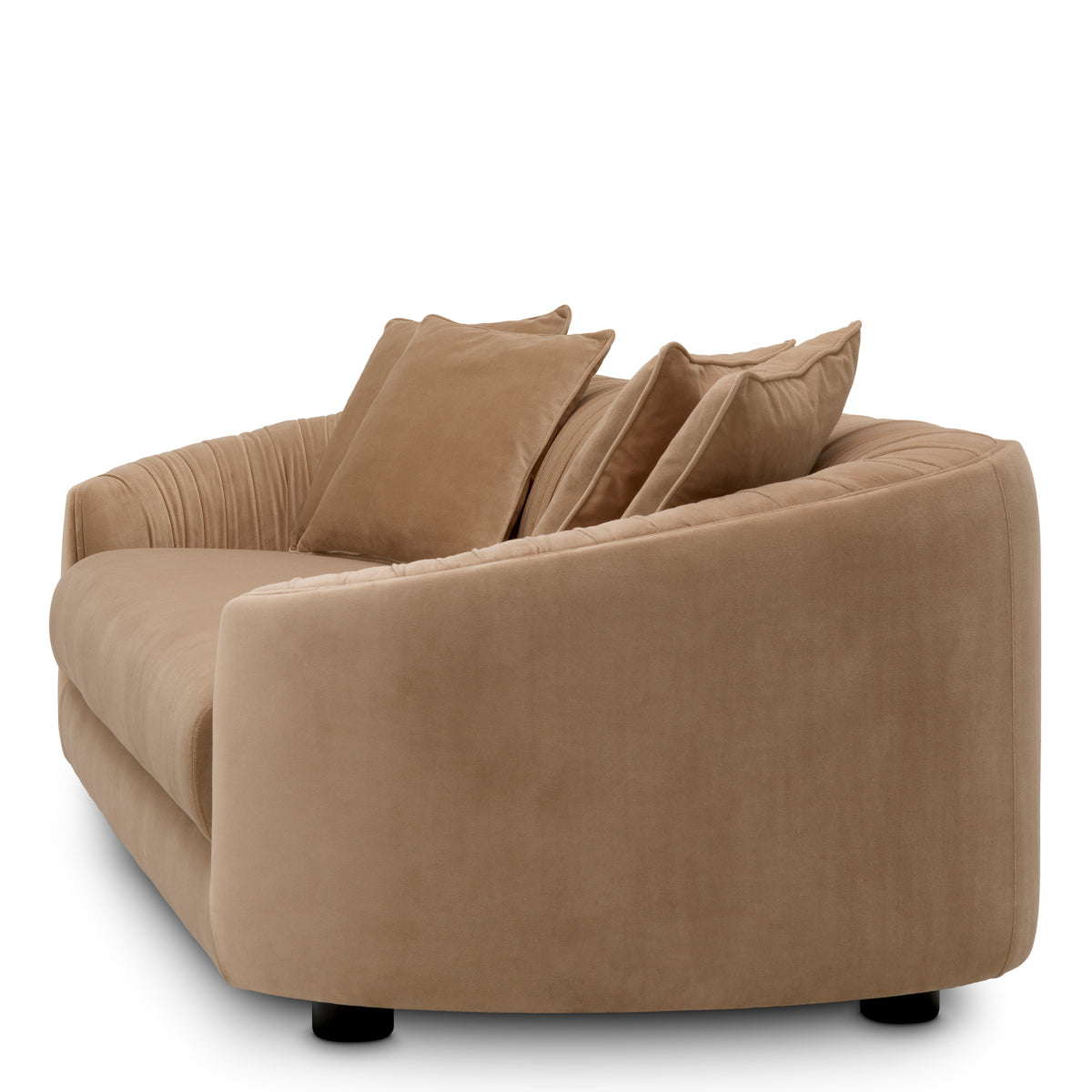 Amaro Camel Pleated Sofa Jameson
