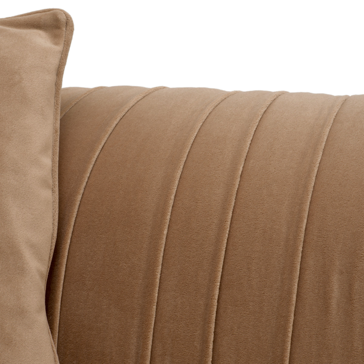 Amaro Camel Pleated Sofa Jameson