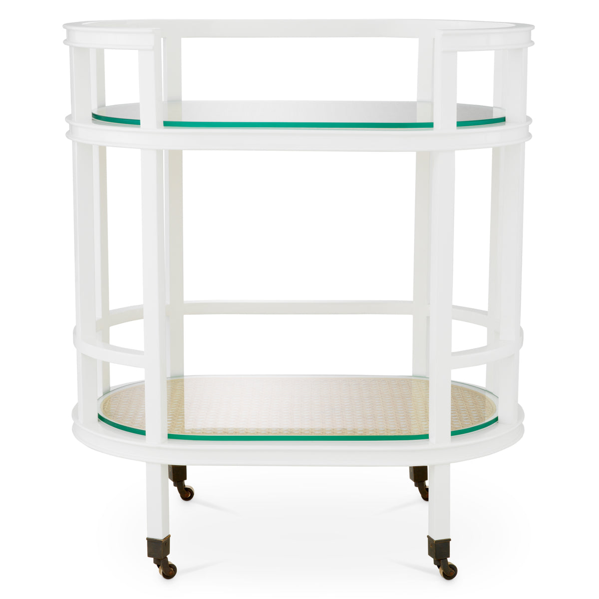 White Cane Oblong Trolley Bahamas