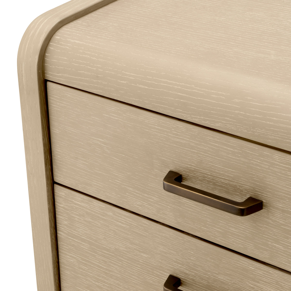 Washed Oak 2-Drawer Nightstand Joane