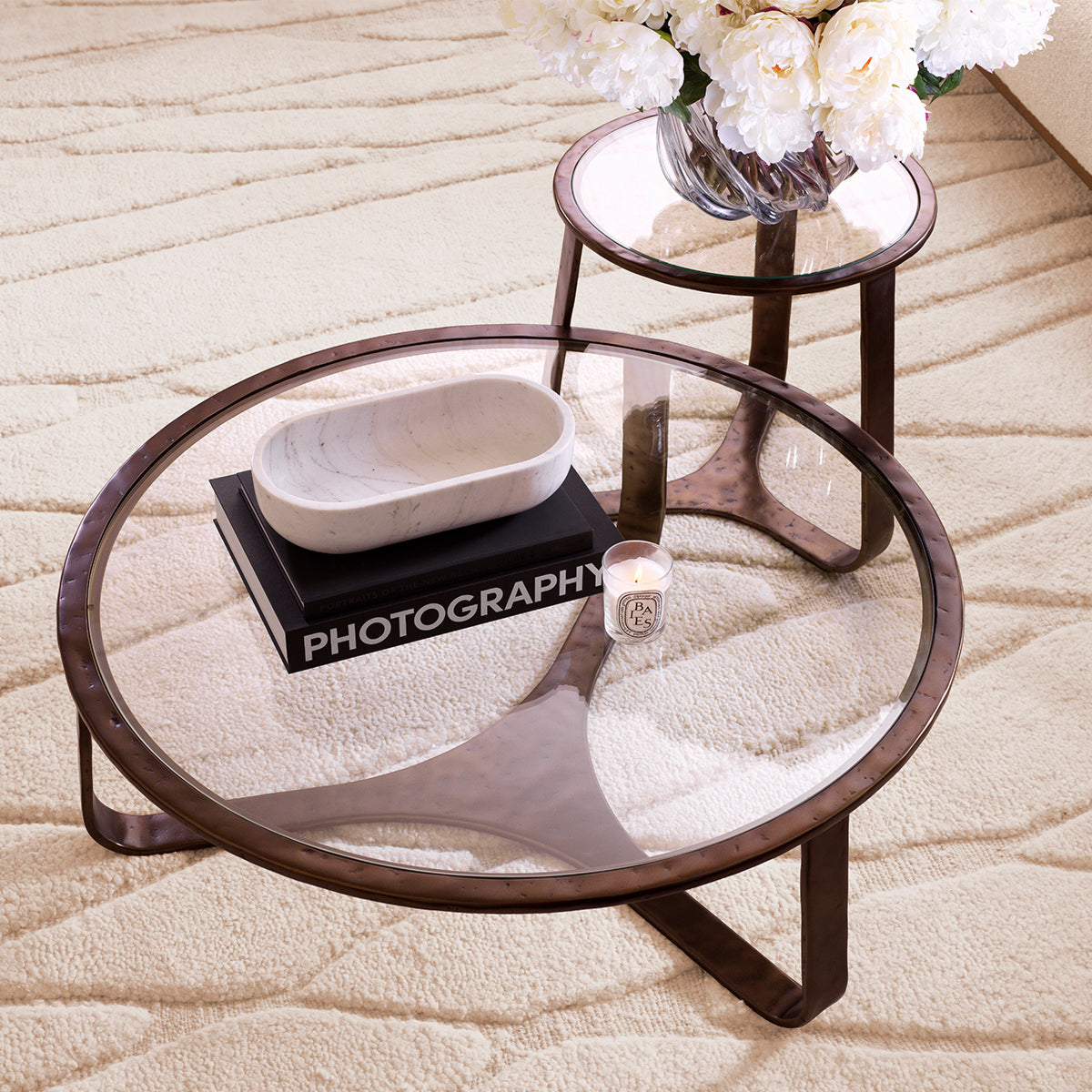 Ivory Wool Carpet 6'6" x 10' Coralie