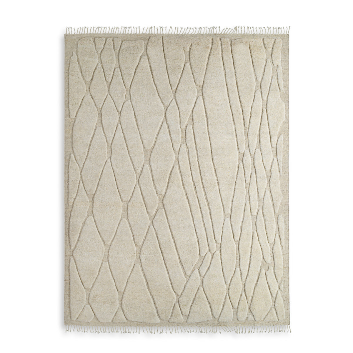 Ivory Wool Carpet 10' x 13' Coralie