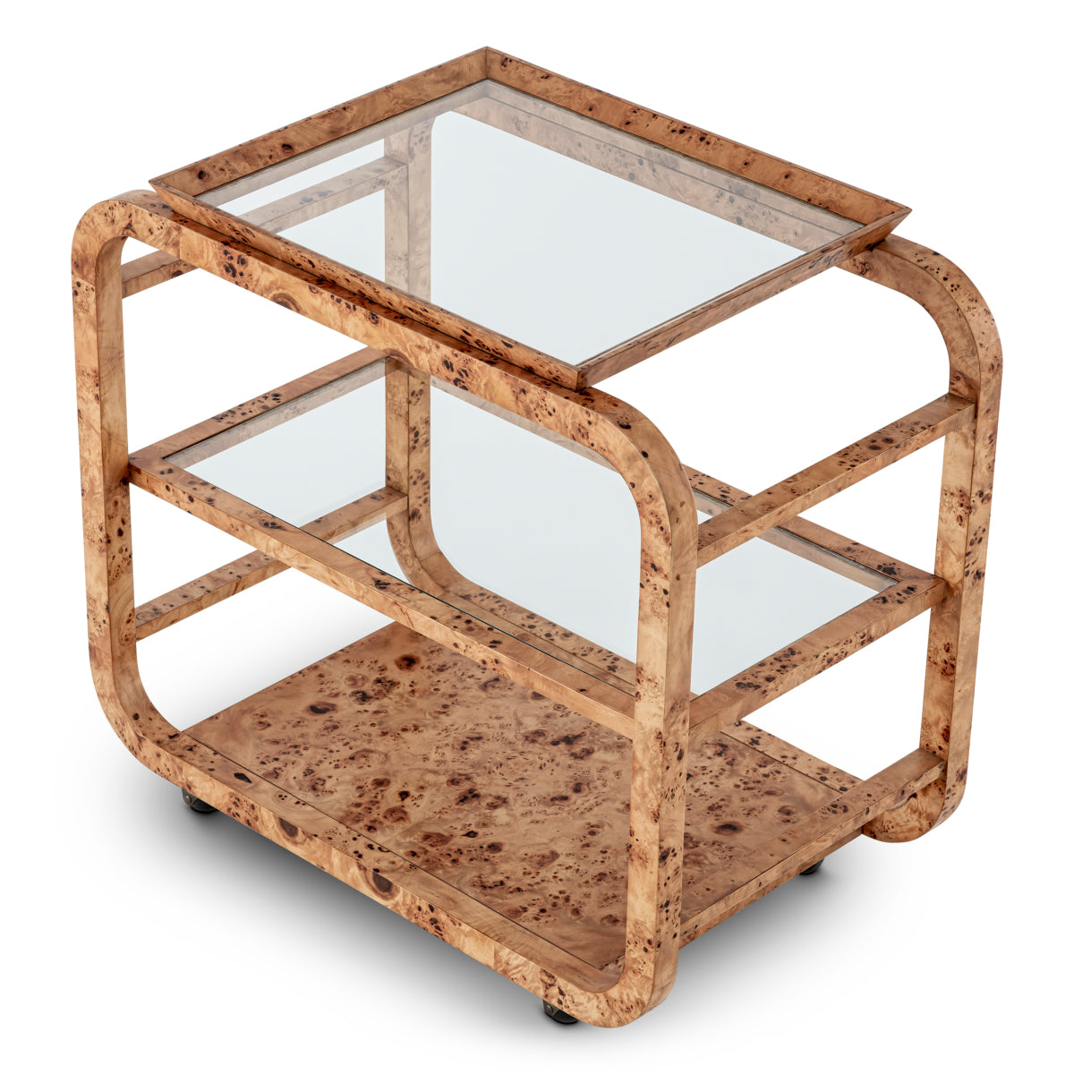 Brown Wooden Trolley Mayfair