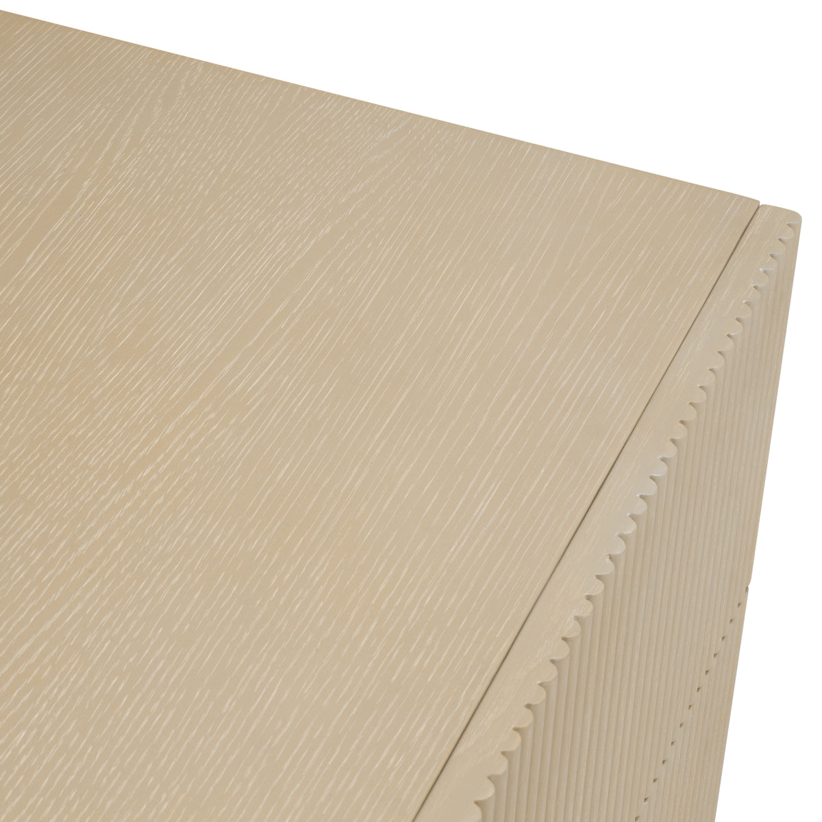 Washed Oak Ribbed Wood Drawer Chest Dimitrios