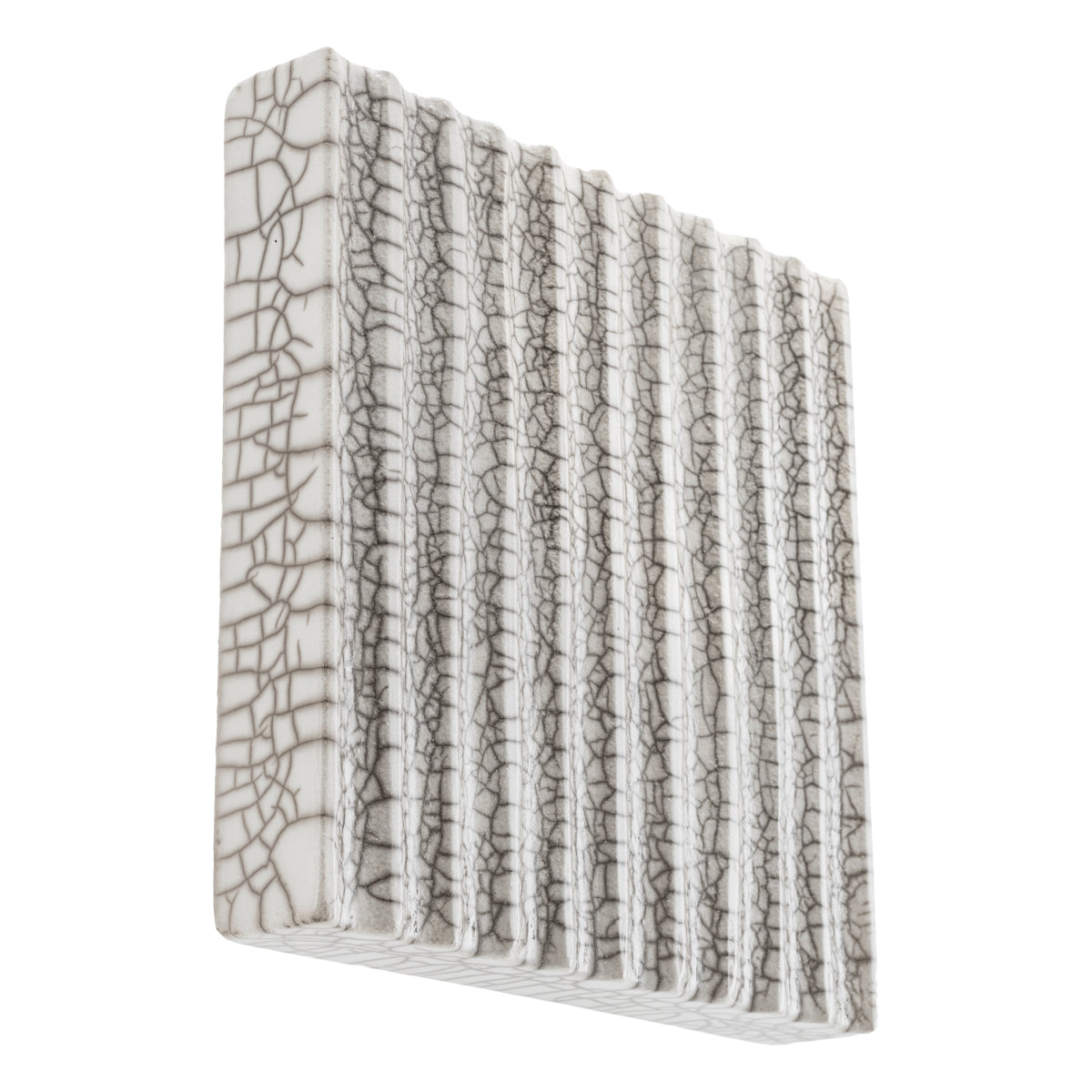 White Straight Ceramic Wall Object Division