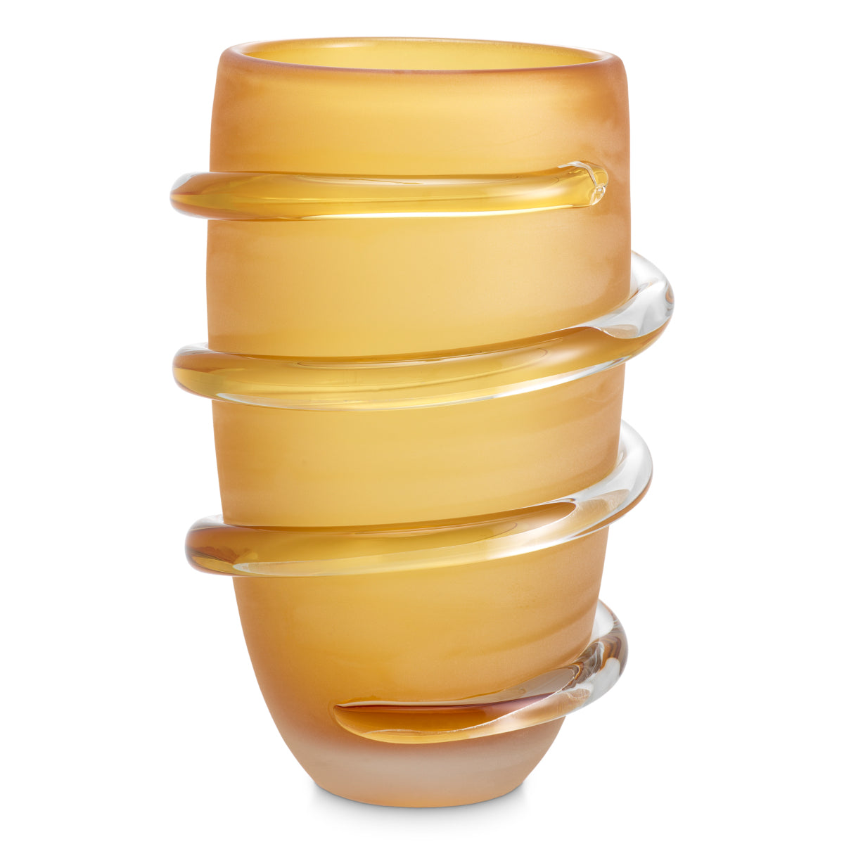 Yellow Glass Vase L Eliano