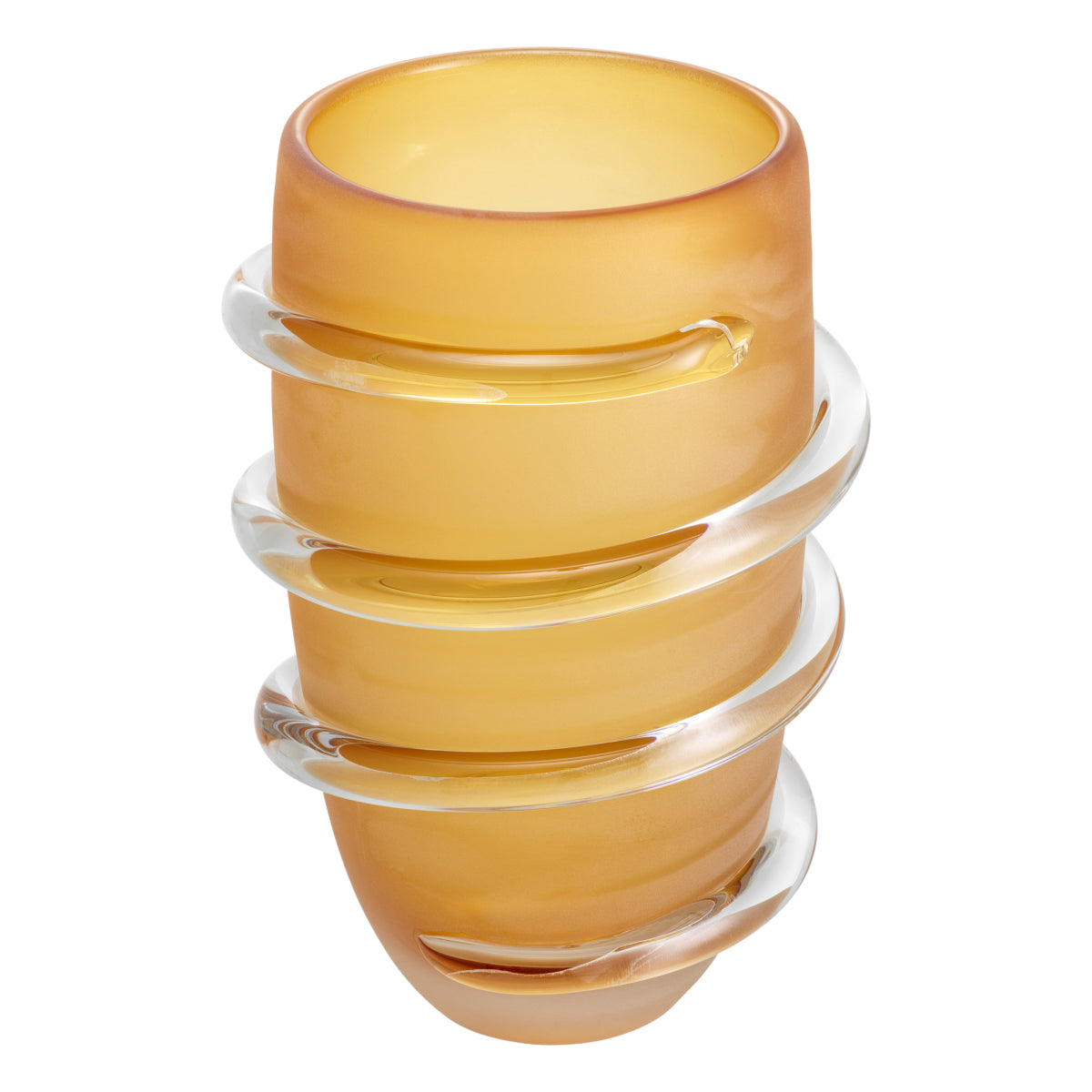 Yellow Glass Vase L Eliano