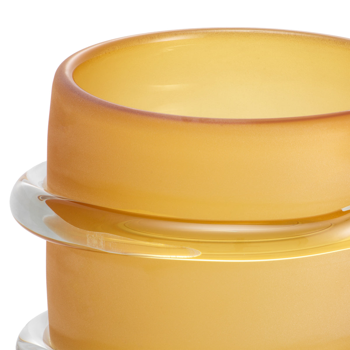 Yellow Glass Vase L Eliano