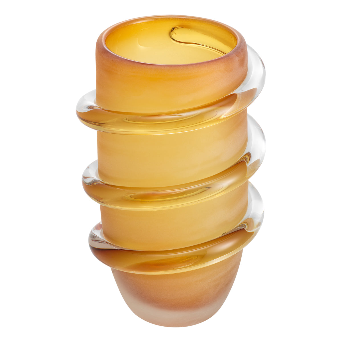 Yellow Glass Vase S Eliano
