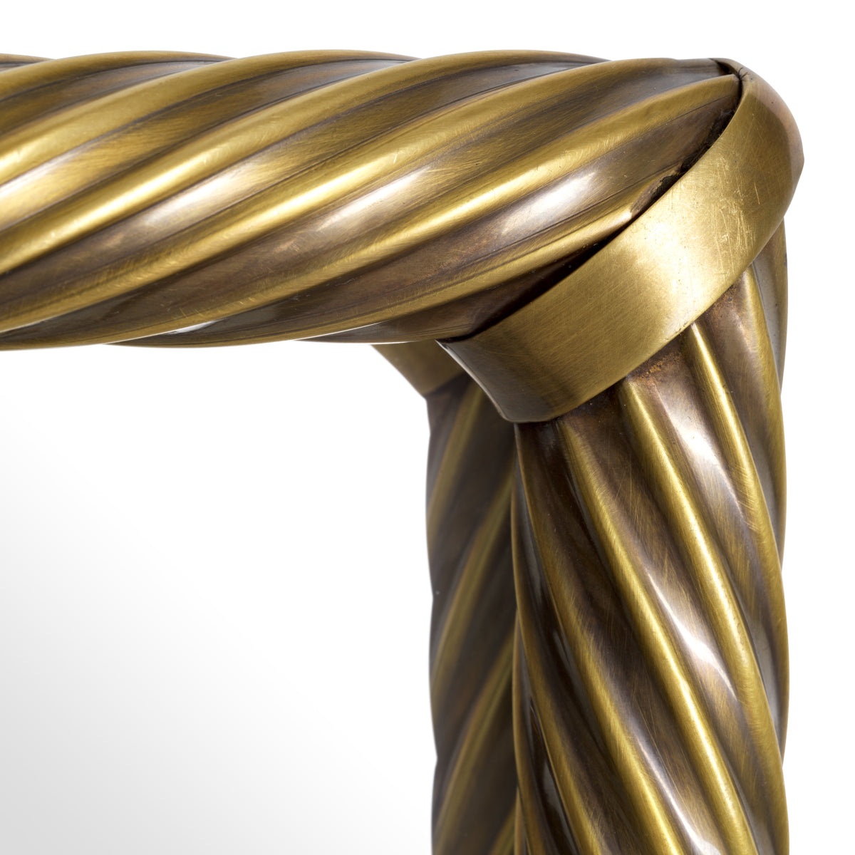 Rectangular Vintage Brass Mirror Salvi