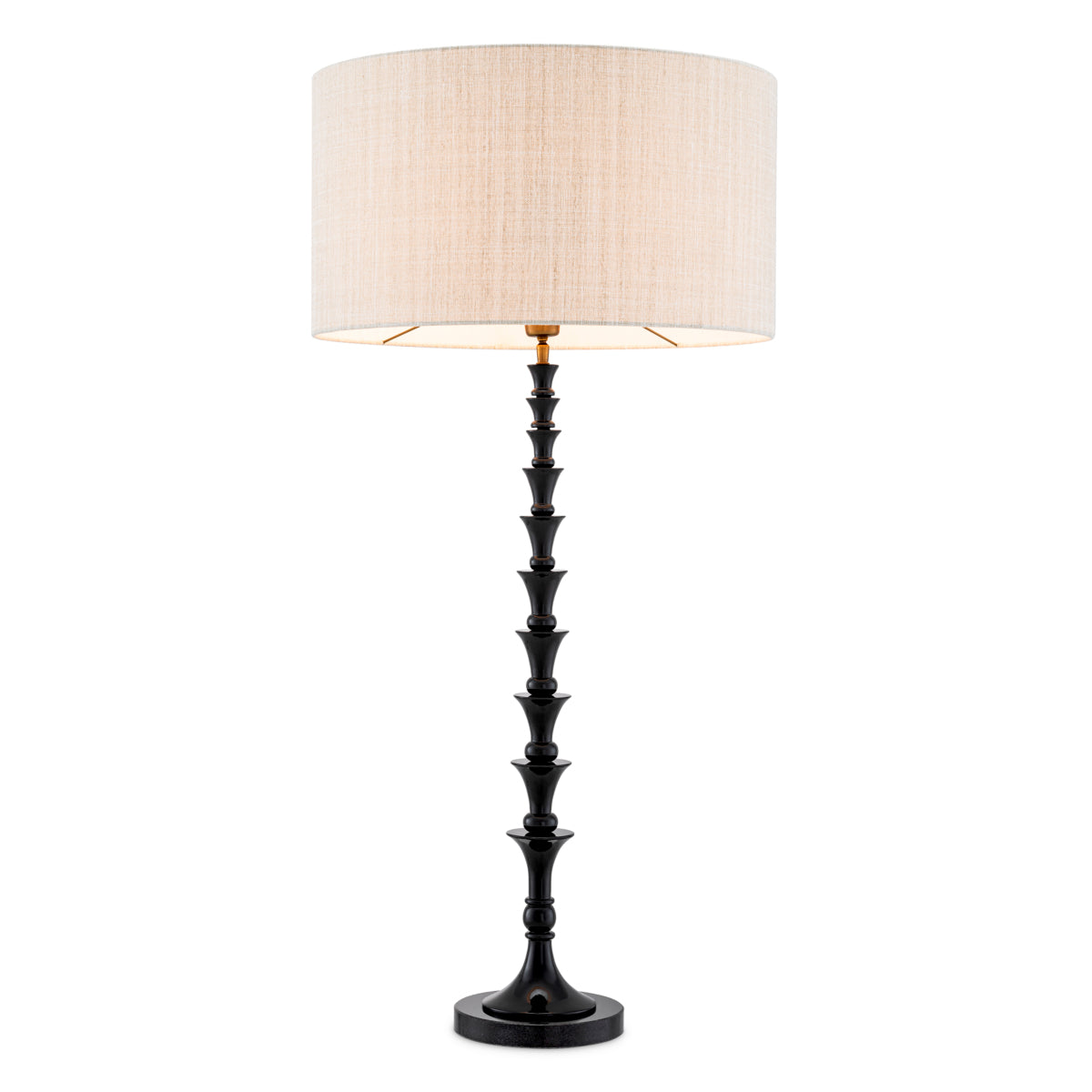 Black Granite Shaded Table Lamp Arabella