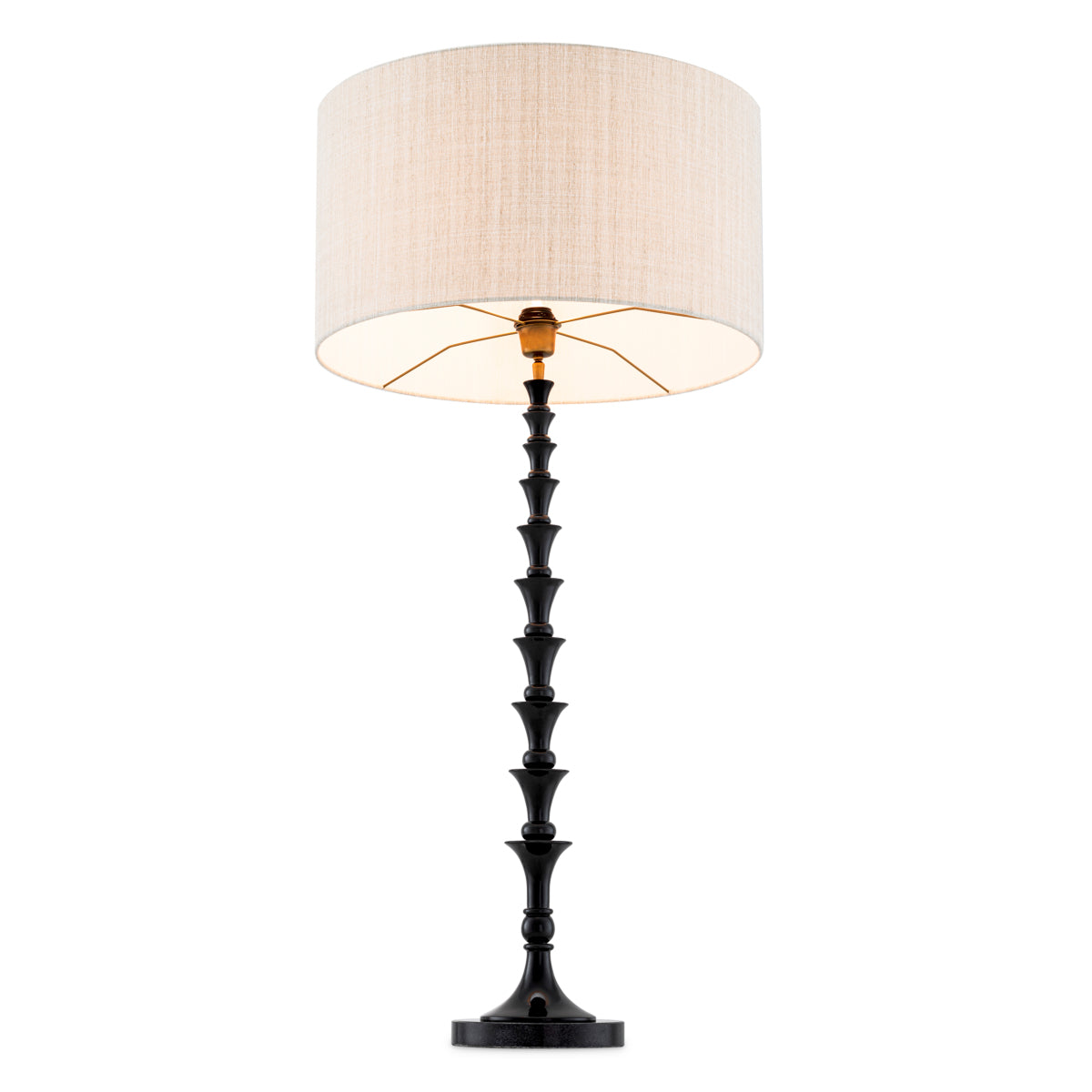 Black Granite Shaded Table Lamp Arabella