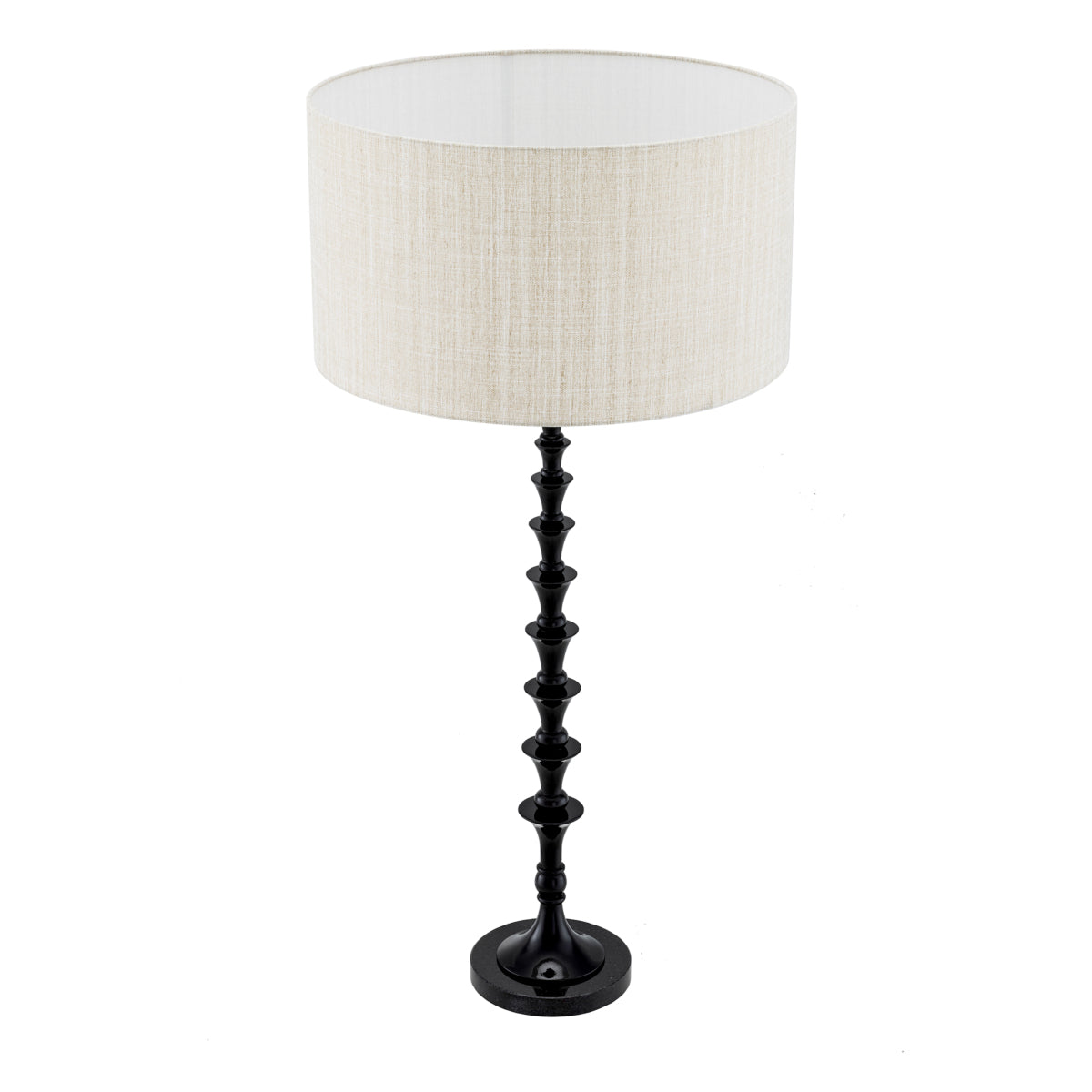 Black Granite Shaded Table Lamp Arabella