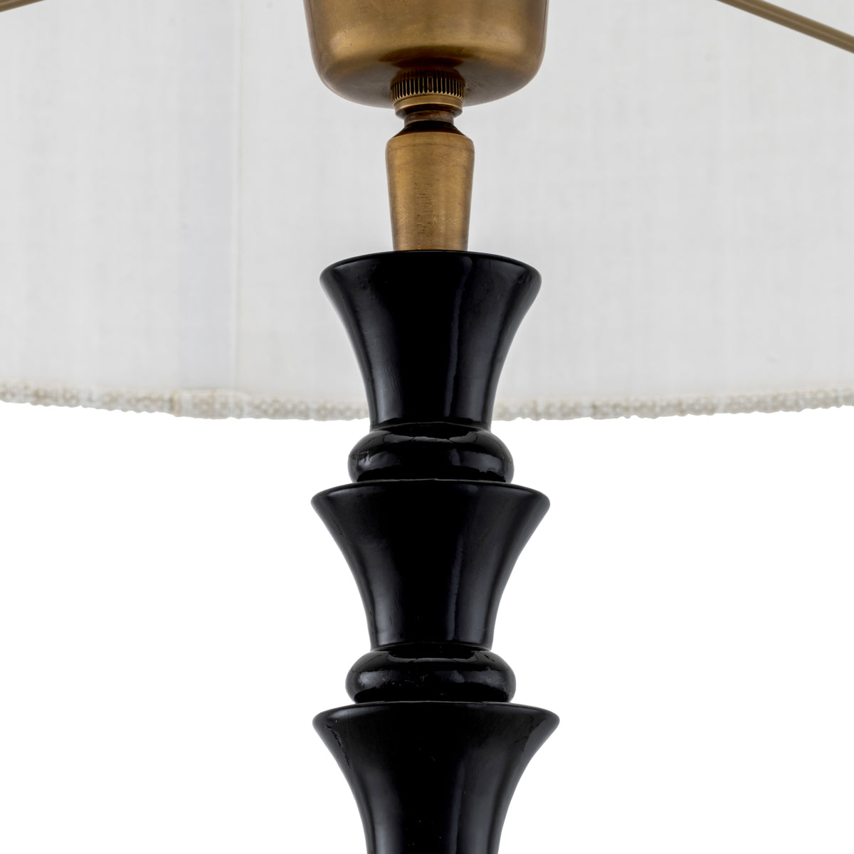 Black Granite Shaded Table Lamp Arabella