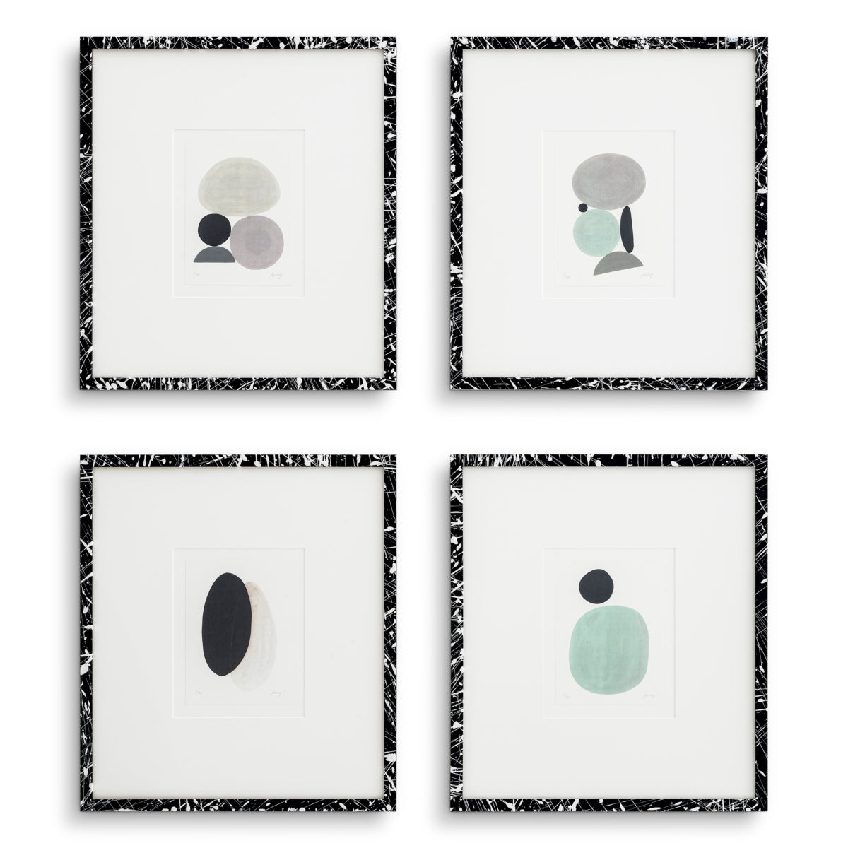 Abstract Minimalist Artwork Set (4) Prints | Eichholtzmh.com