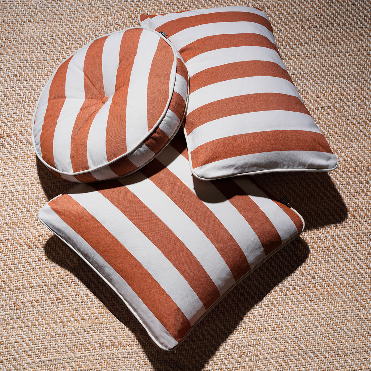 Orange Rectangular Outdoor Cushion Florent