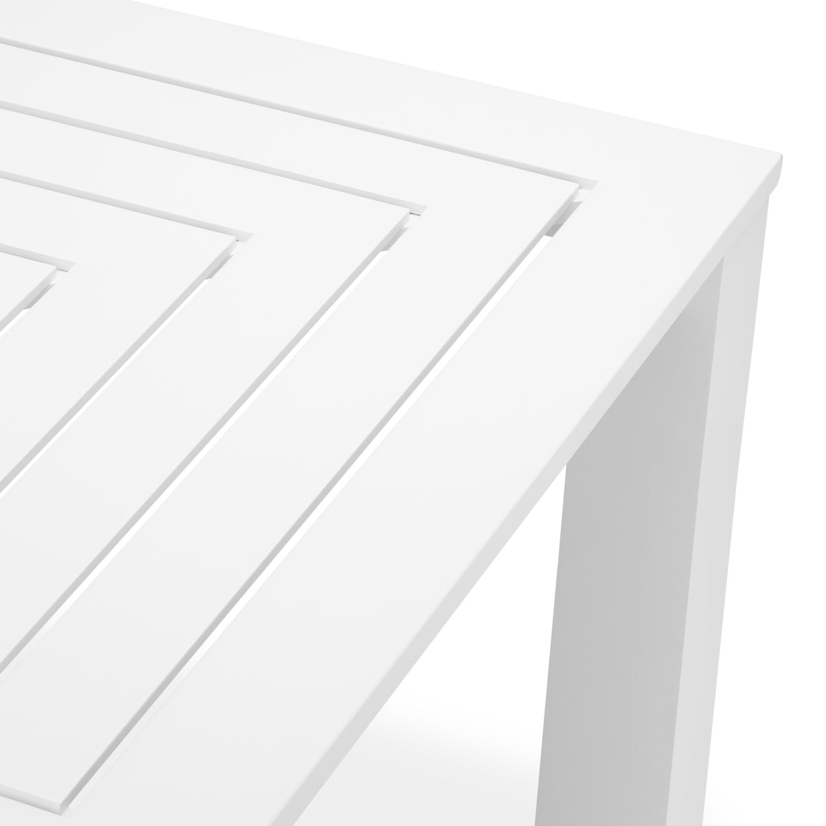 White Rectangular Outdoor Dining Table Vistamar