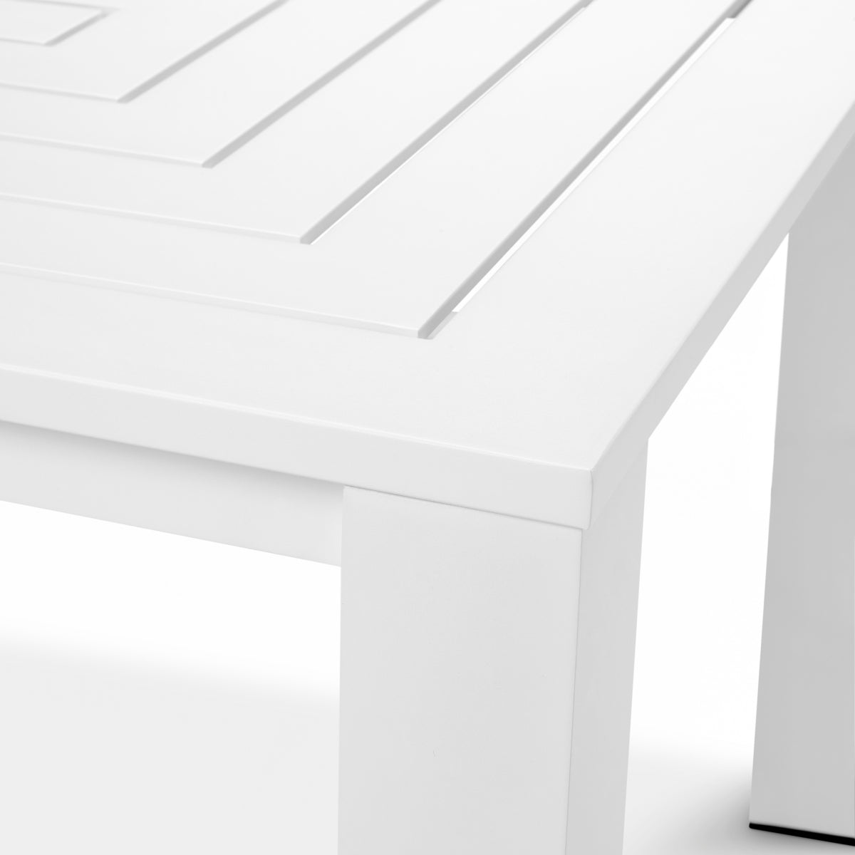 White Rectangular Outdoor Dining Table Vistamar