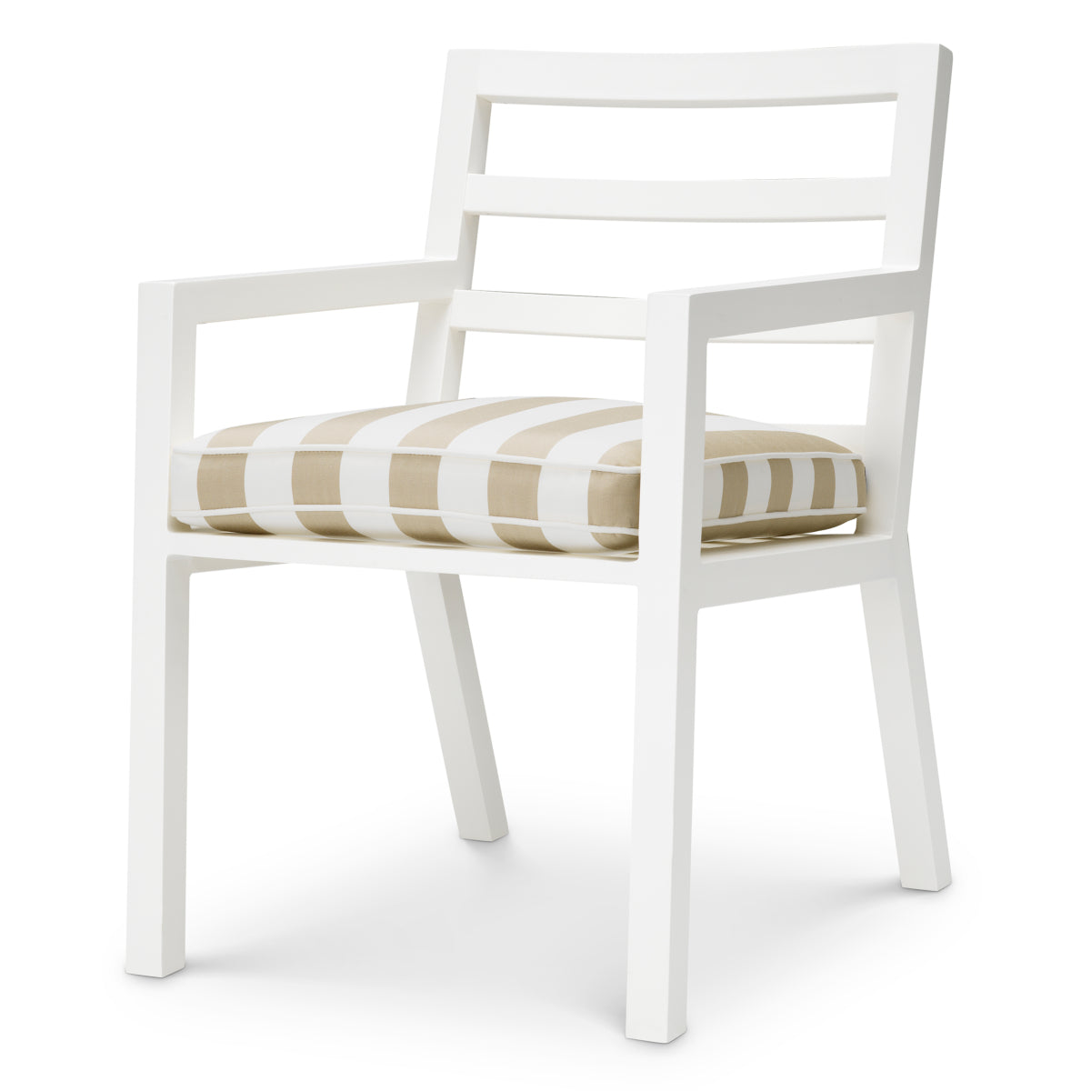 White Sunbrella Outdoor Dining Chair Delta