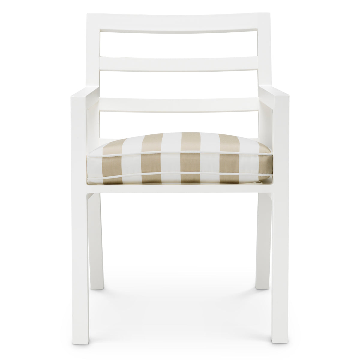 White Sunbrella Outdoor Dining Chair Delta