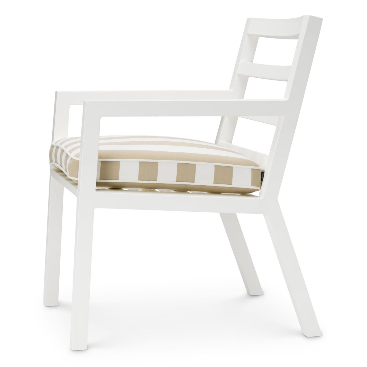 White Sunbrella Outdoor Dining Chair Delta