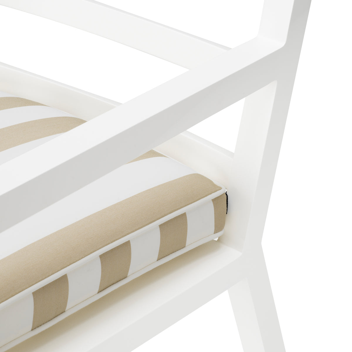 White Sunbrella Outdoor Dining Chair Delta