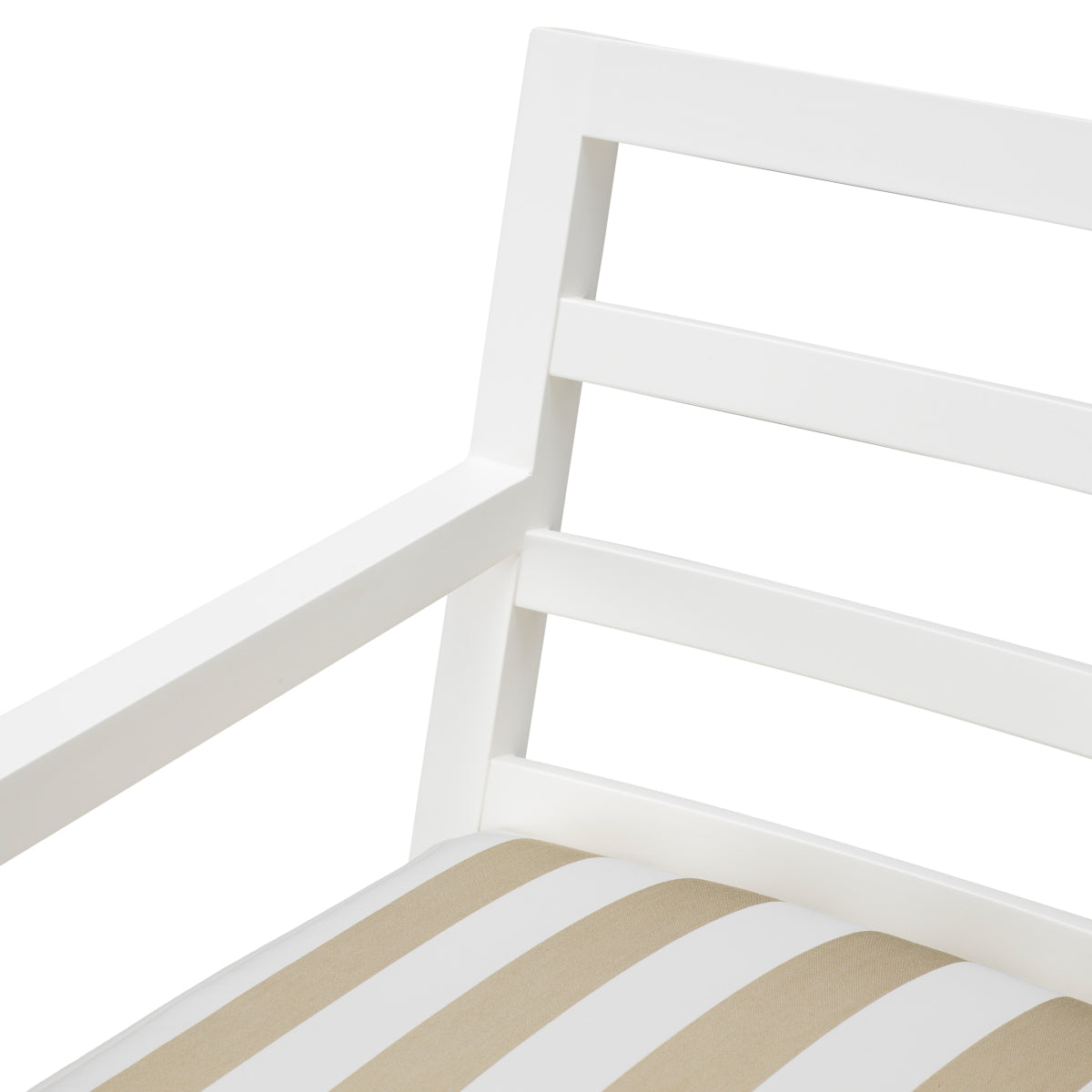 White Sunbrella Outdoor Dining Chair Delta