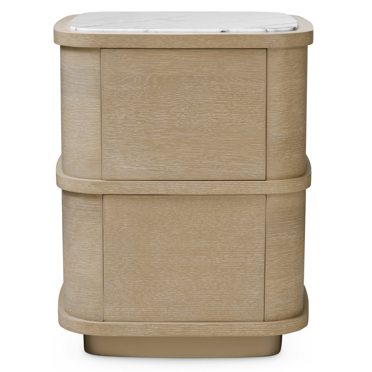 2-Drawer Washed Oak Nightstand S Cabana