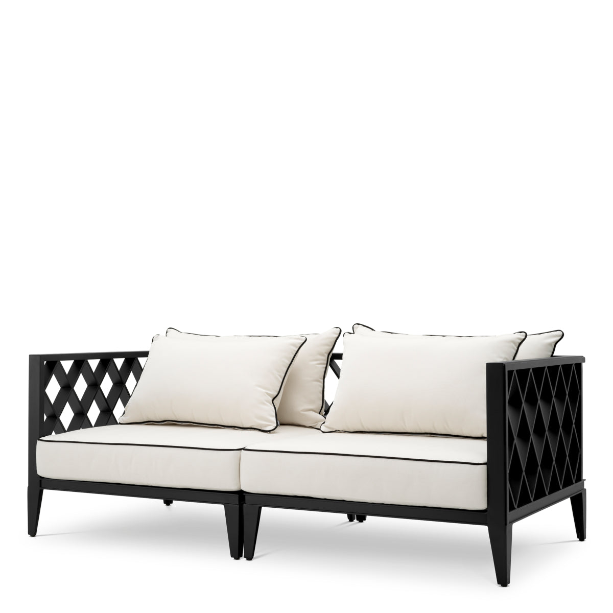 Black Cushioned Outdoor Sofa S Ocean Club